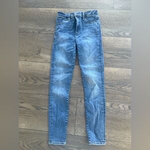 Abercrombie & Fitch High Rise Super Skinny Jeans - Dark Blue
